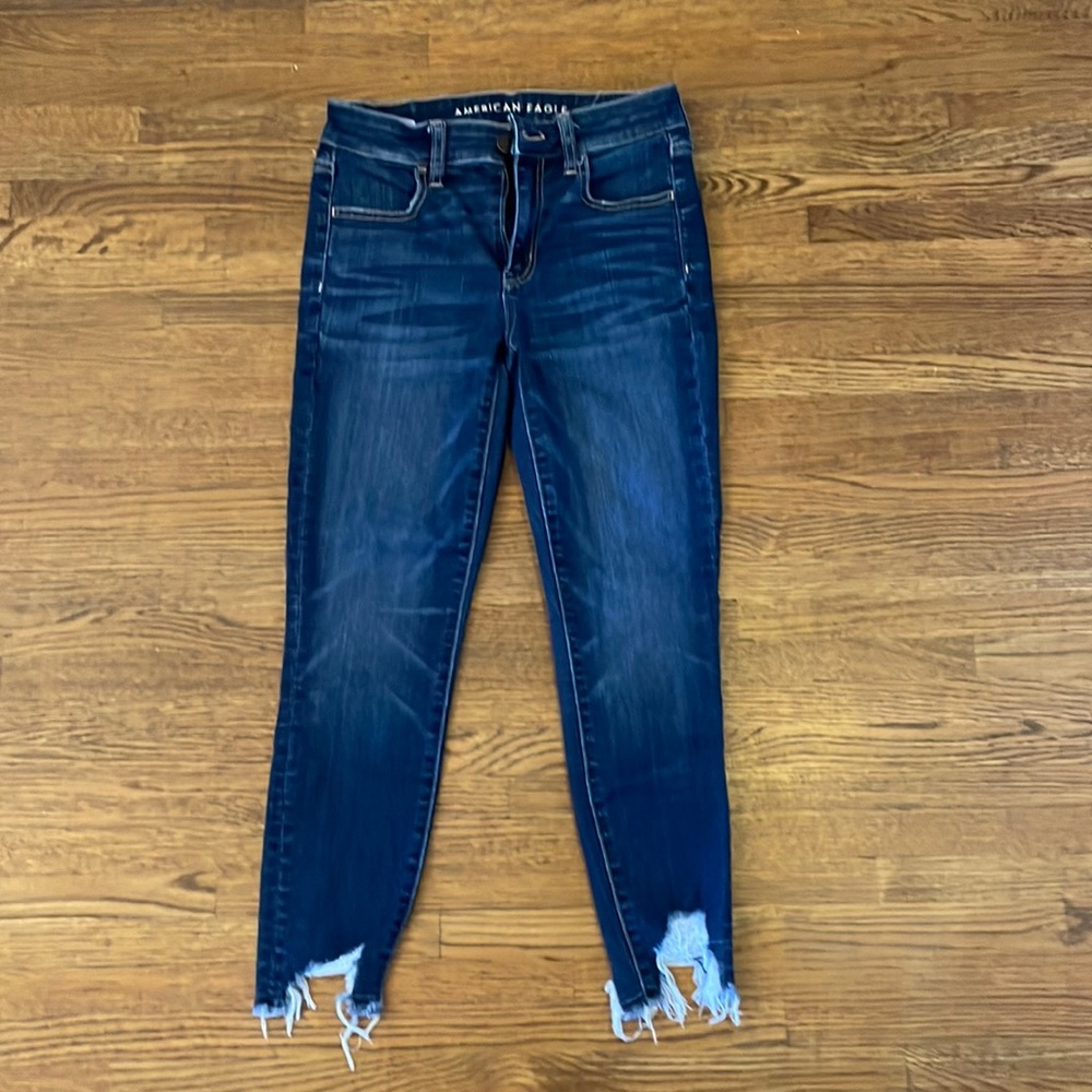 American Eagle Hi-Rise crop jegging size 4 short